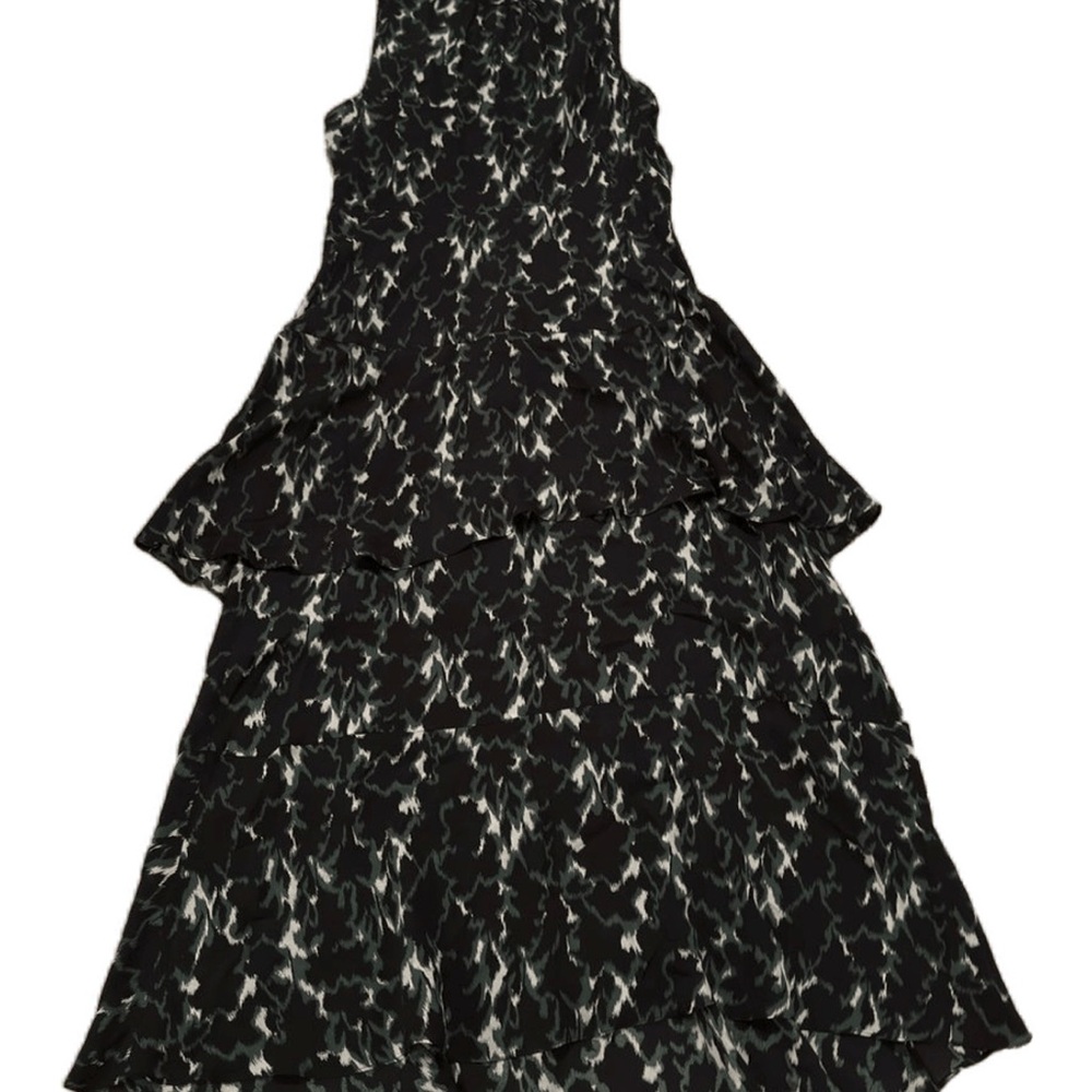 A.L.C. Black, Green and Cream Abstract Dress
